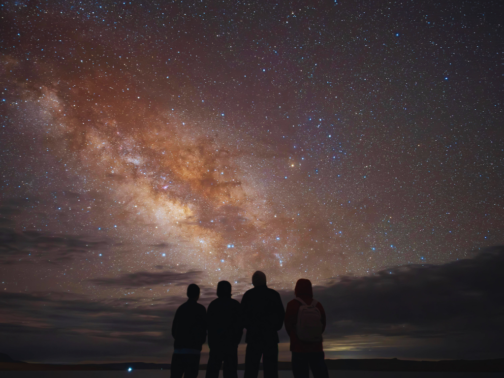 Clear night sky filled with stars, perfect for stargazing in Childers, Queensland.
